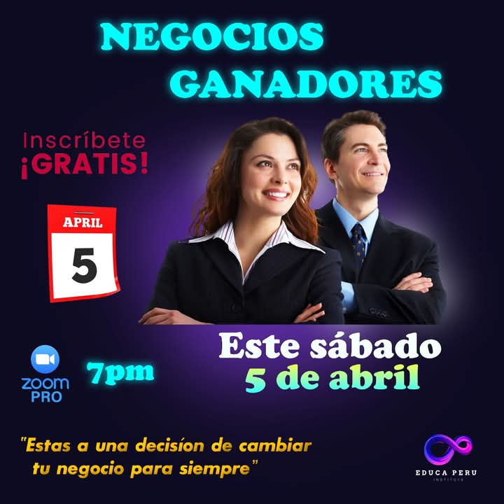Curso de negocios ganadores gratuito por EducaPeru en Perú
